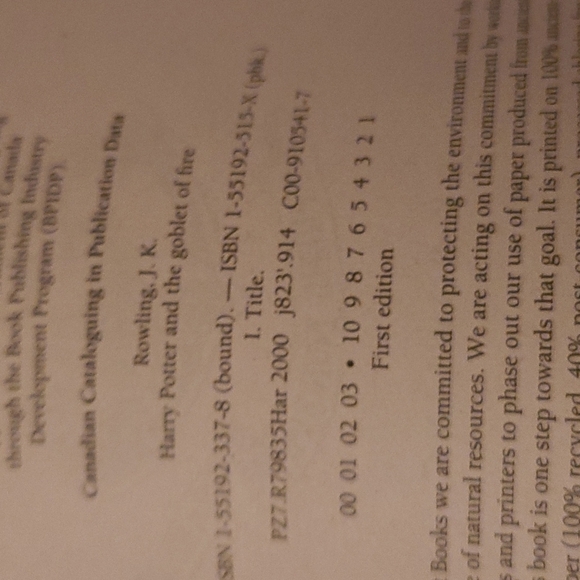 1st edition harry potter and the goblet of fire - Picture 6 of 7